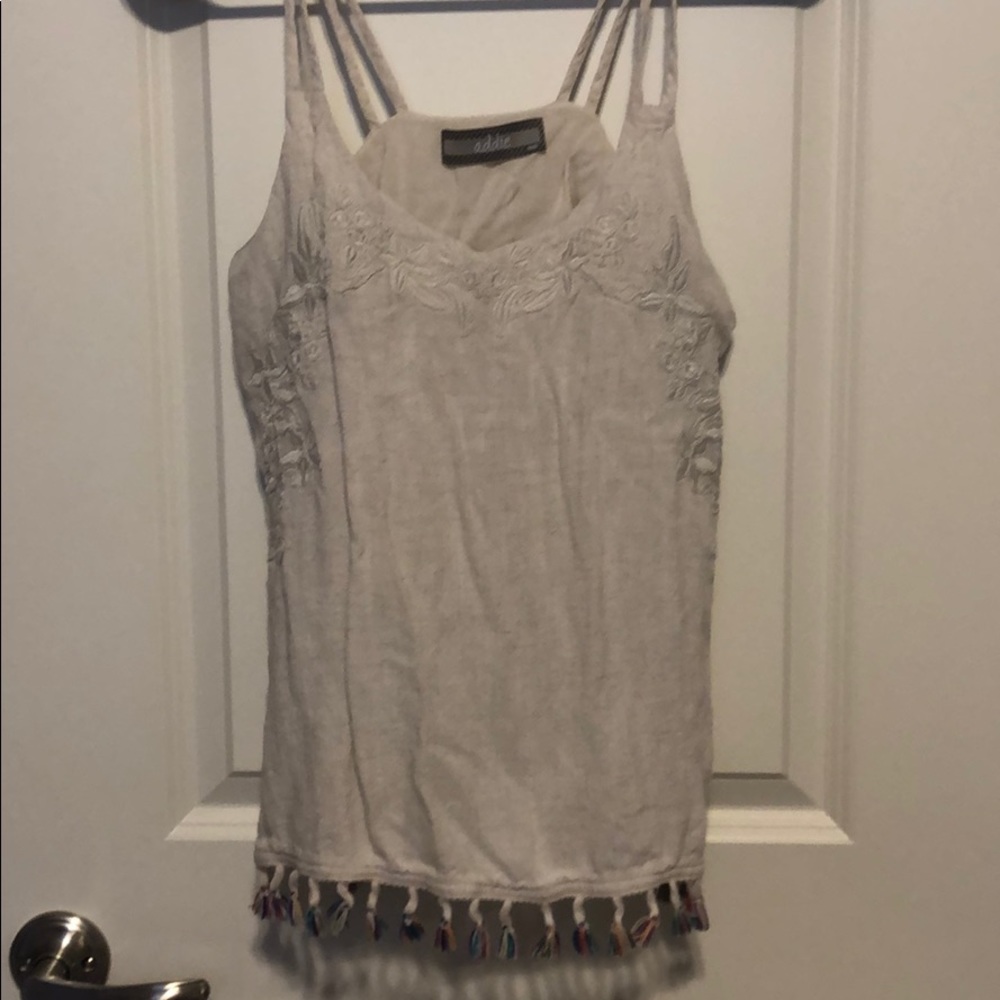Tasseled tank
